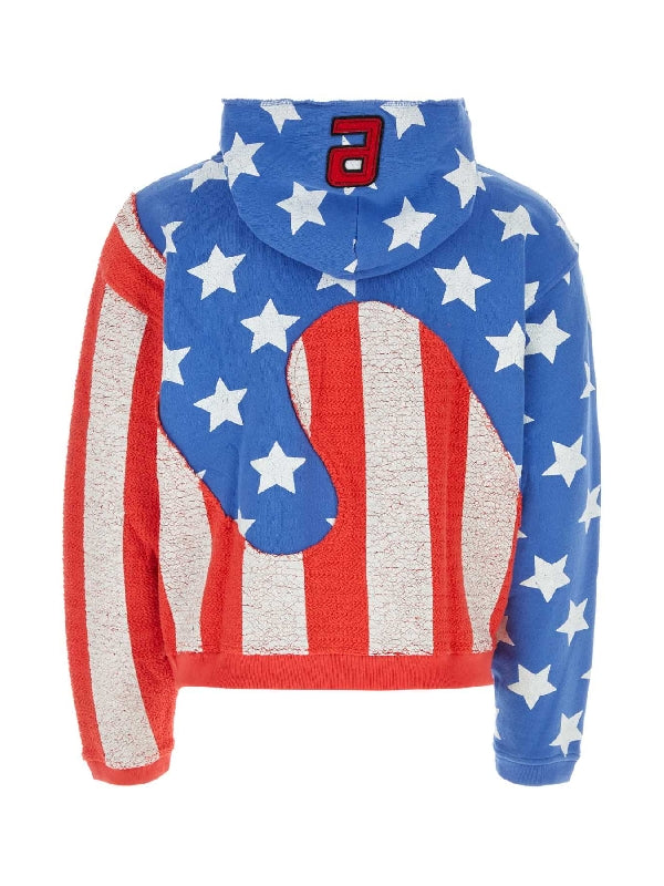 Flag Printing Cotton Hoodie