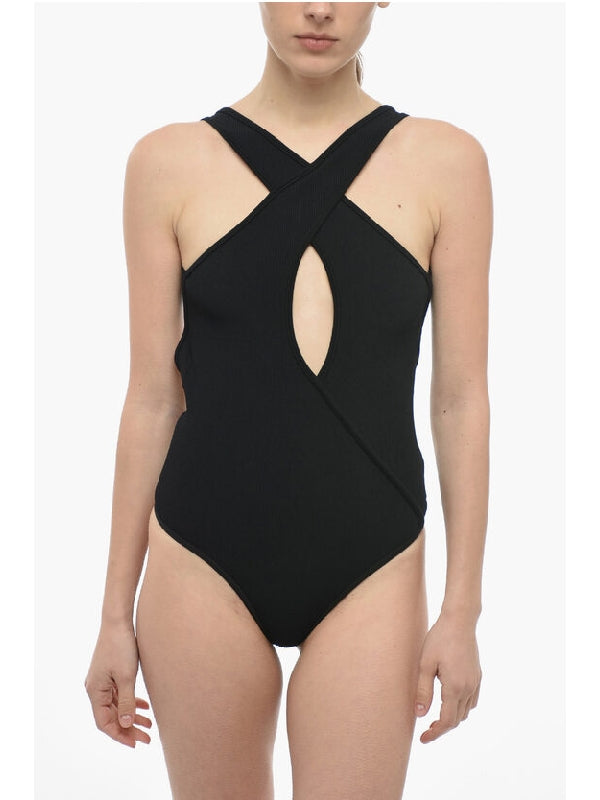 Backless Wrapover Bodysuit