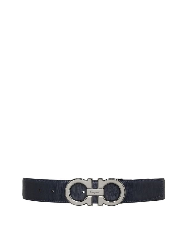 Gancini Buckle Reversible Leather Belt