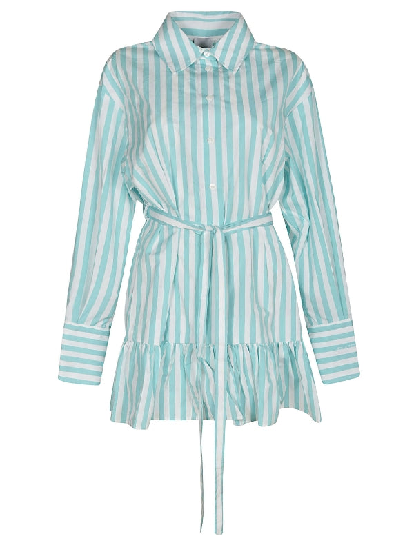 Stripe Cotton Shirt Dress