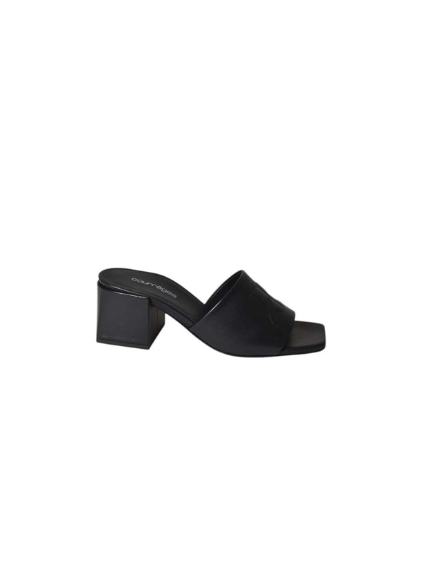 Courrèges Black Sandal Heels