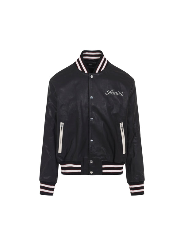 Amiri Black Bomber Jacket