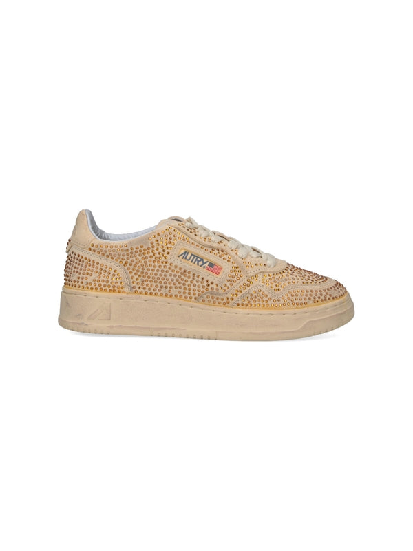 Autry Beige Low Top Sneakers