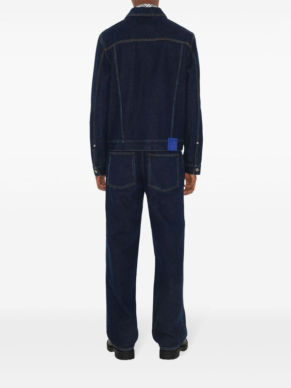 Back Logo Tab Denim Jacket