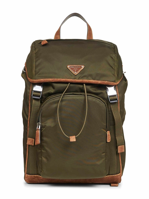 Triangle Logo Nylon Backpack