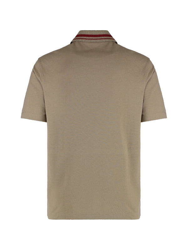 Chest Logo Cotton Polo Shirt