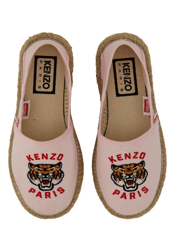 Lucky Tiger Embroidery Espadrilles