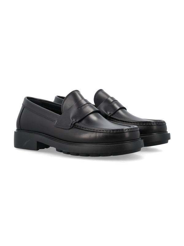 Black Leather Loafers