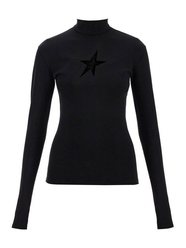 Star Cutout Long Sleeve Top