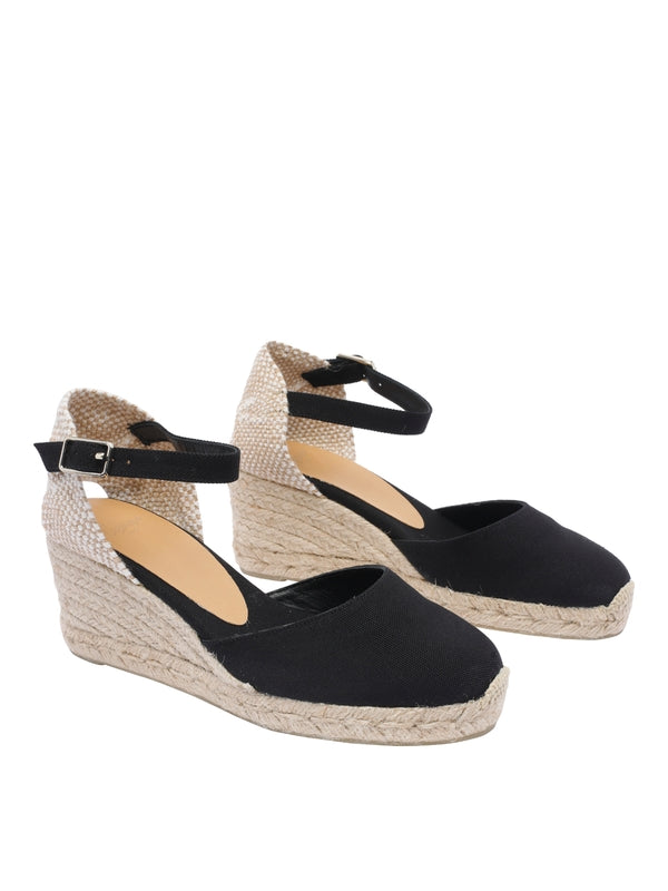 Castañer Black Espadrille Sandals
