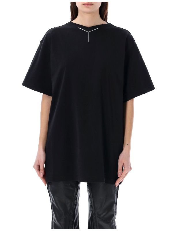 Y/PROJECT - Metal Logo Detail Short Sleeve T-Shirt - Jente