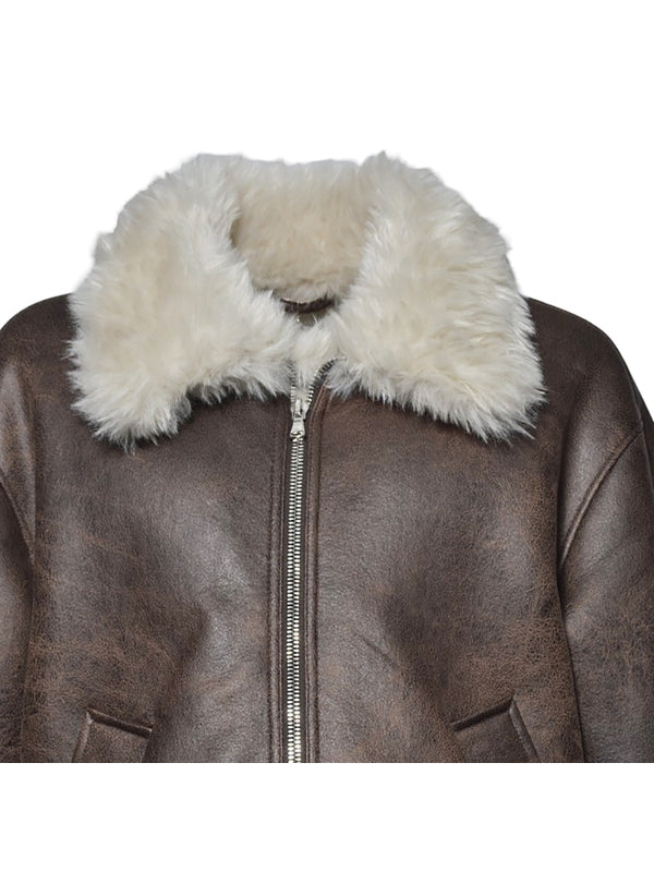 ASANTE Faux Fur Shearling Jacket