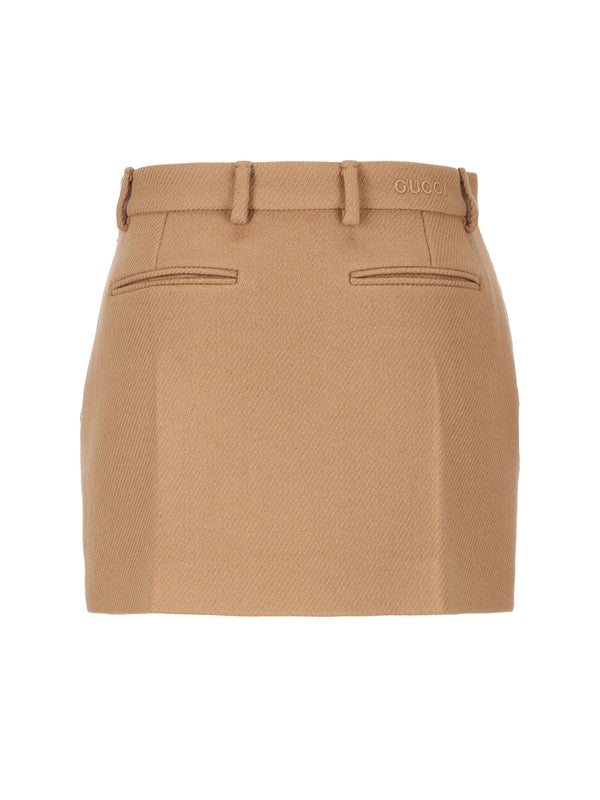 Wool Cashmere Skirt