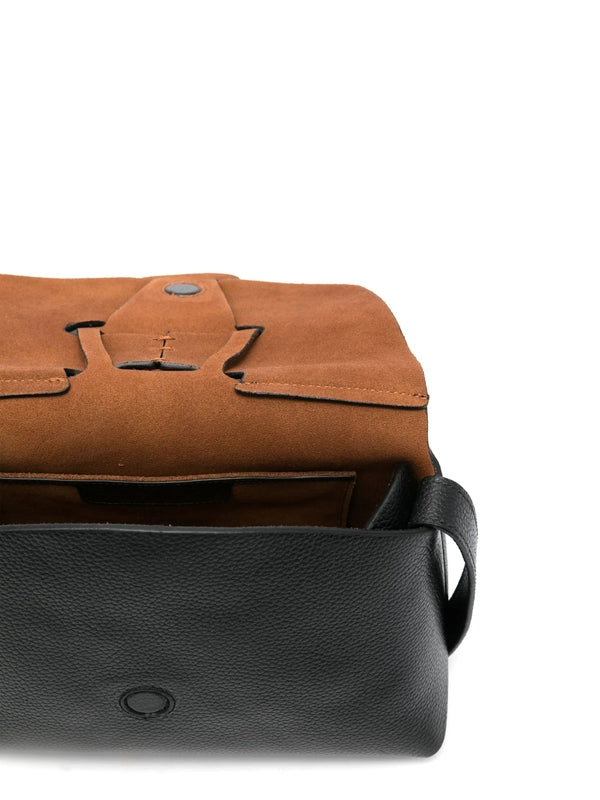 MABRA Grained Leather Crossbody Bag