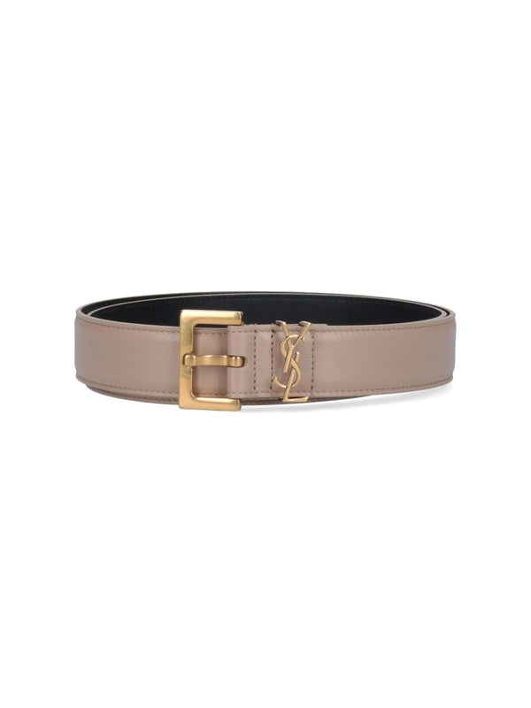 Cassandra Logo Leather Belt - Jente