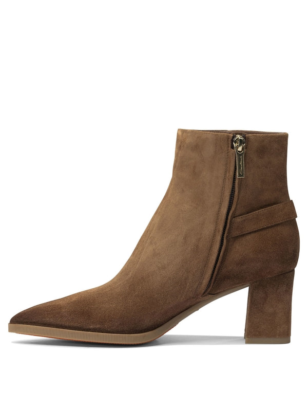 Santoni Brown Ankle Boots