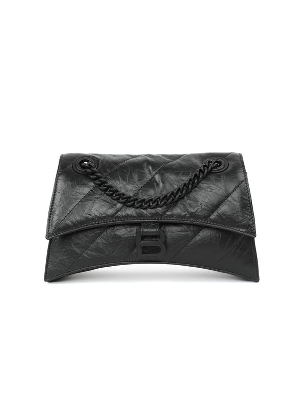 Wrinkle Chain Crushed Shoulder Bag