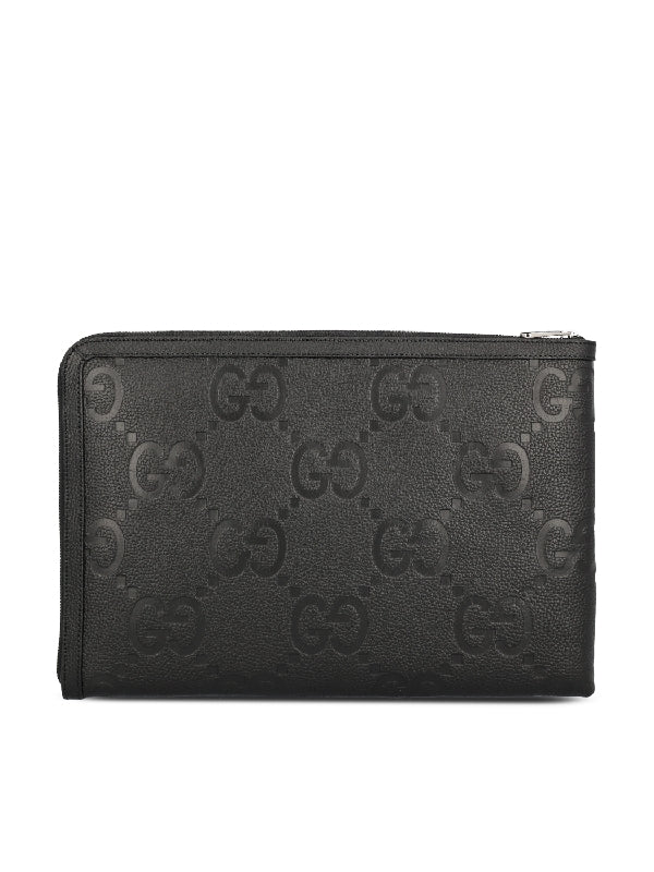 GG Leather Medium Clutch