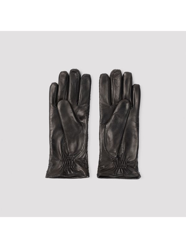 Intrecciato Leather Gloves