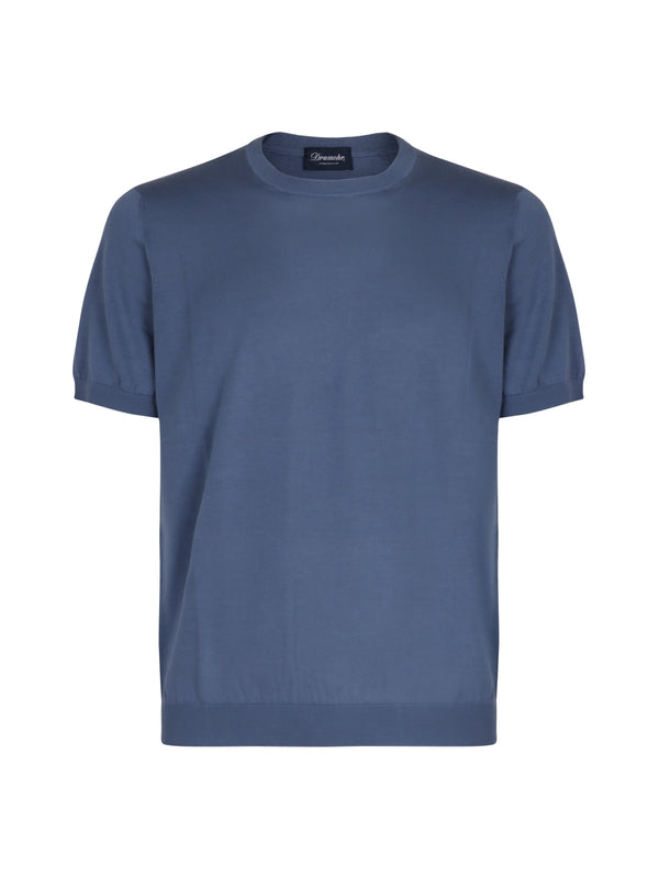 Drumohr Blue Half Sleeve