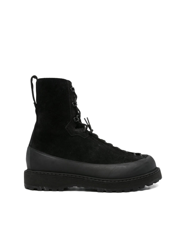 Stone Island Black Lace-Up Boots