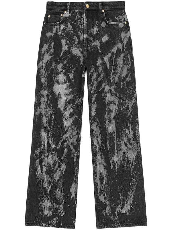 All-Over Printing Denim Pants