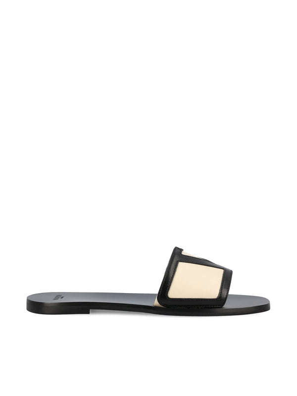 Valentino Black Slides