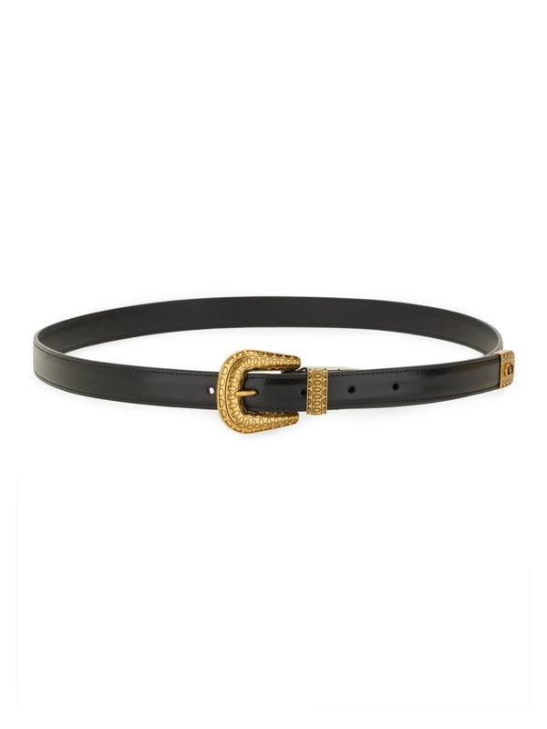 Valentino Black Leather Belts
