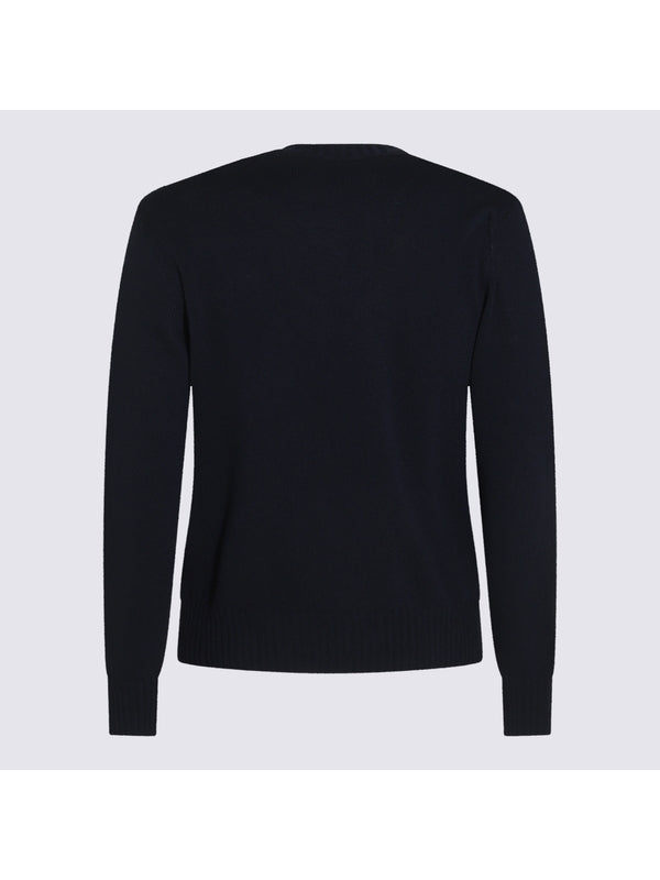 Valentino Sweaters Blue Knitted