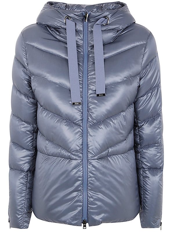 Drawstring Hoodie Padded Jacket