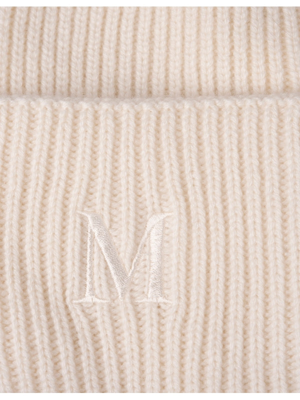 Logo Embroidered Cashmere Beanie