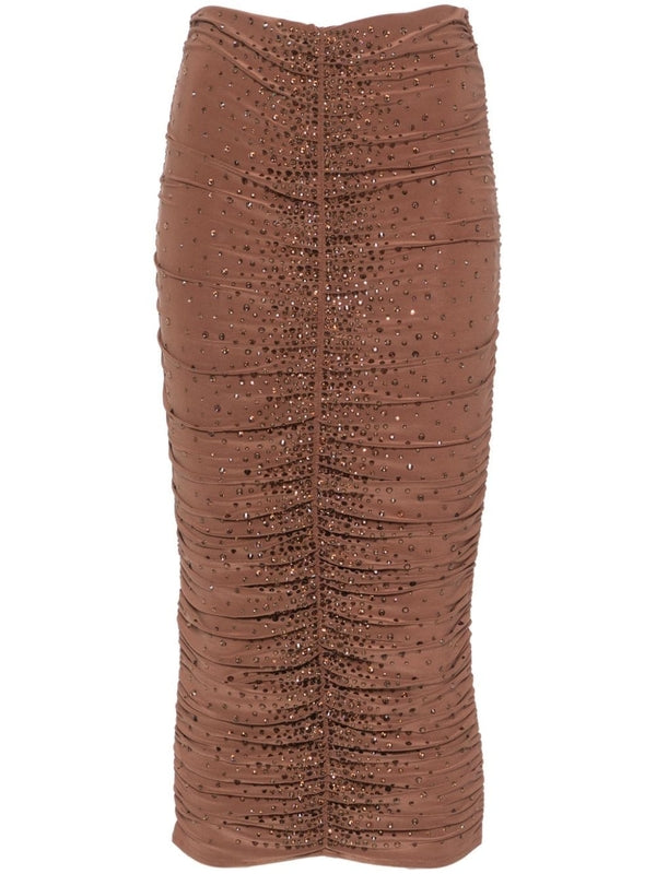 Sequin Decorative Ruched Skirt