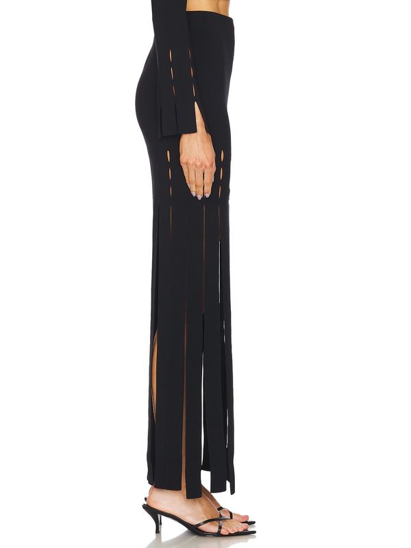 Triana Fringe
  Zipper Long Skirt