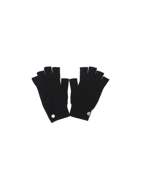 Rick Owens Black Wool Gloves