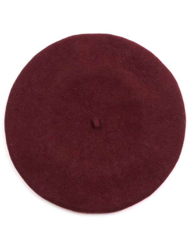 Stitch Detail Wool Beret