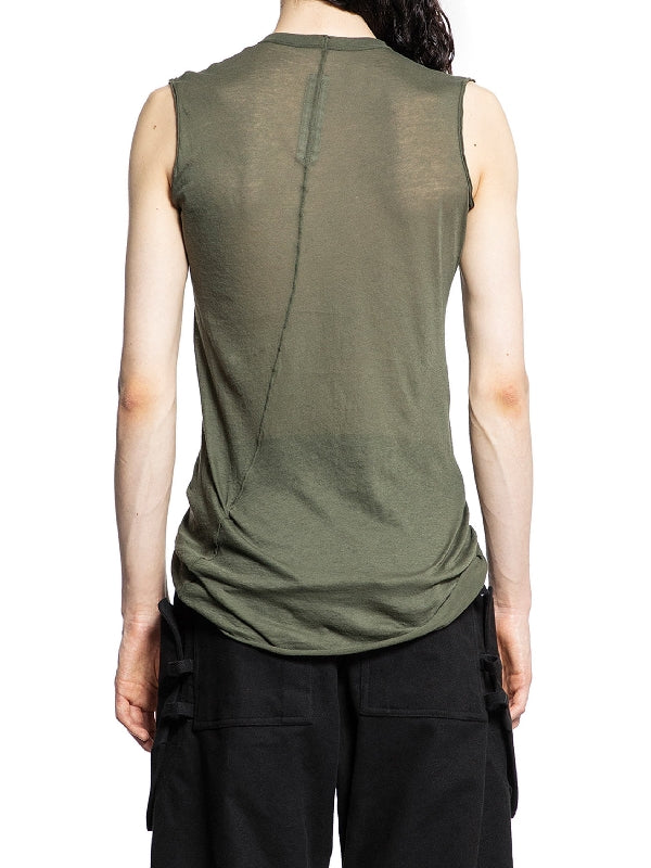 Cotton Crewneck Sleeveless Top