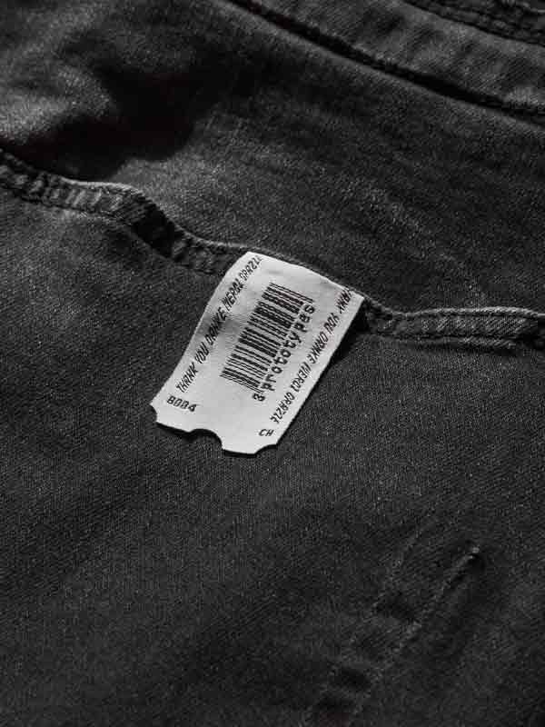 Waistband Regular Denim Pants