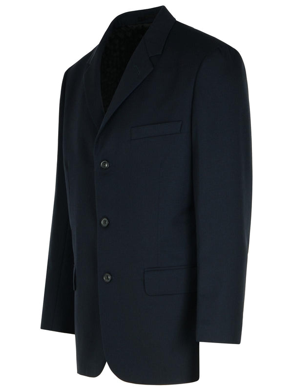 Back Stitch Wool Single Jacket