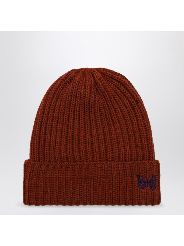 Embroidered Logo Wool Beanie