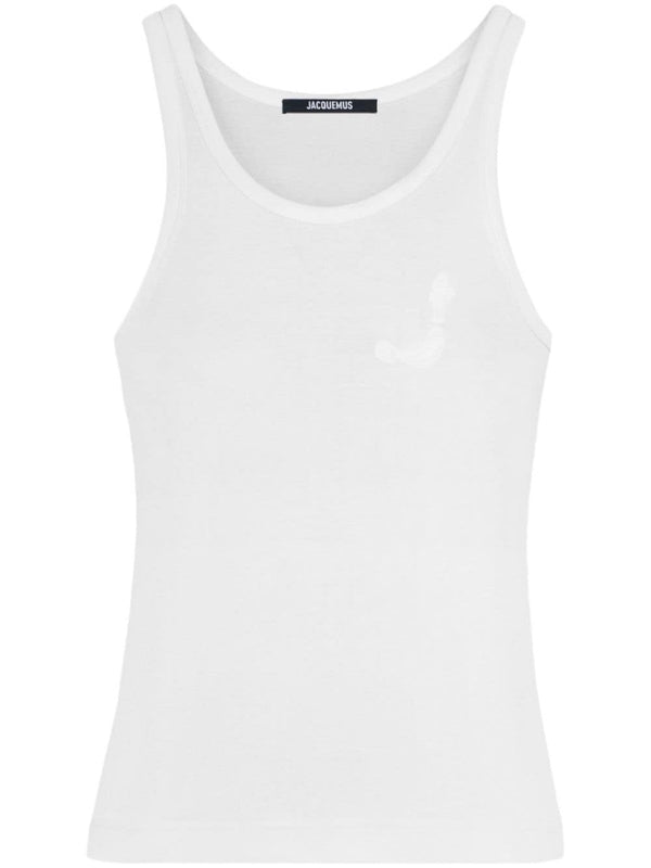 Back Logo Patch Cotton Tank Top