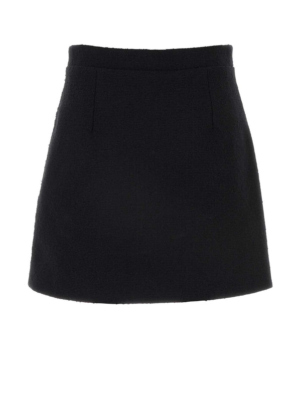 Wool Blend Mini Skirt