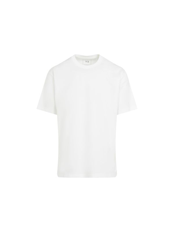 White Cotton Short Sleeve
  T-Shirt