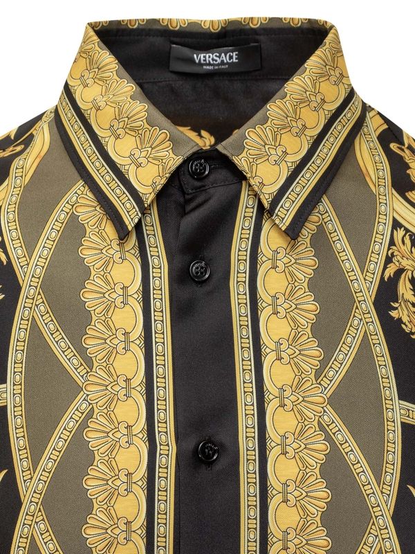 Barocco Printing Silk Shirt