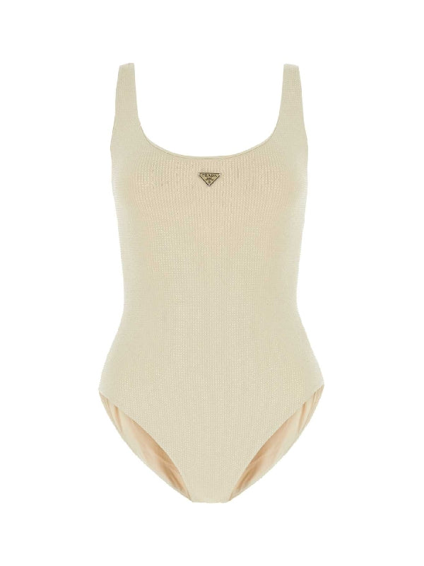 Triangle Logo One-piece Swimsuit