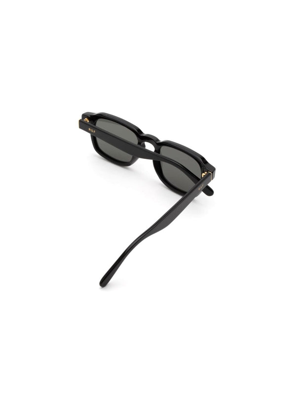 Luce Logo Temple Oval Frame Sunglasses