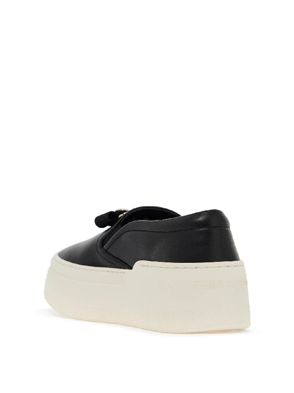 Vara Plate Leather Platform Sneakers - Jente