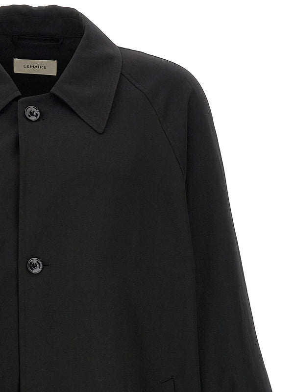 Wool Blend
  Single Trench Coat