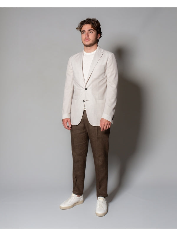 John Smedley White Knitted