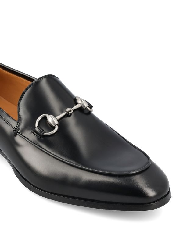 Horsebit Metal Detail Leather Loafers