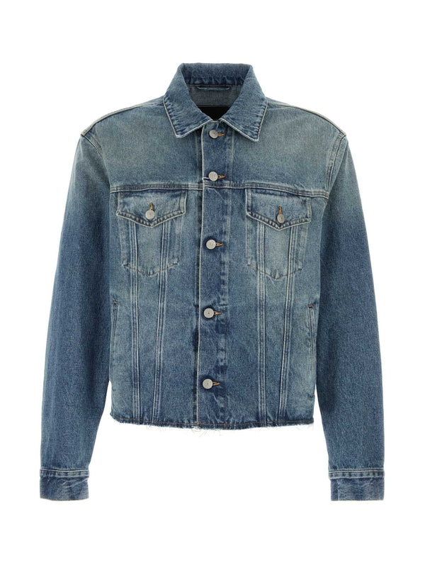 Vintage Washed Denim Trucker Jacket